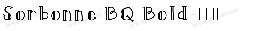 Sorbonne BQ Bold字体转换